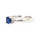 925 Sterling Silver Ring in Beautiful Design with Blue Stone